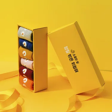귀여운 따뜻한 패션 디자인 여성 양말 4켤레&amp; 5켤레 친구 우정 커플 생일 선물 세트 박스포장