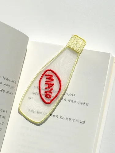 마요네즈 자수 책갈피