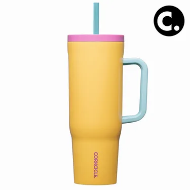 콕시클 크루저 40oz 스텐 보냉 텀블러 대용량 손잡이 빨대 1180ml